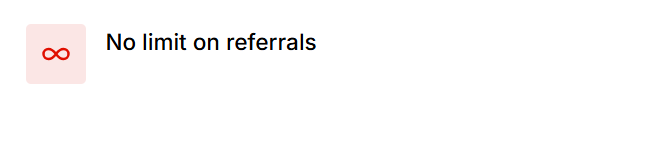 No limit on referrals