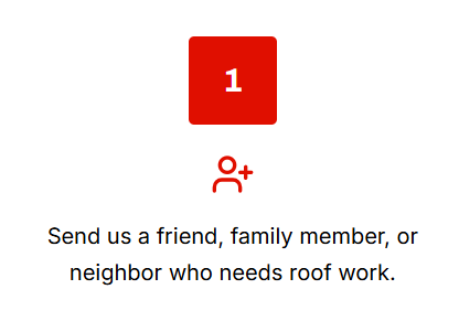 neighbor roof referral step 1